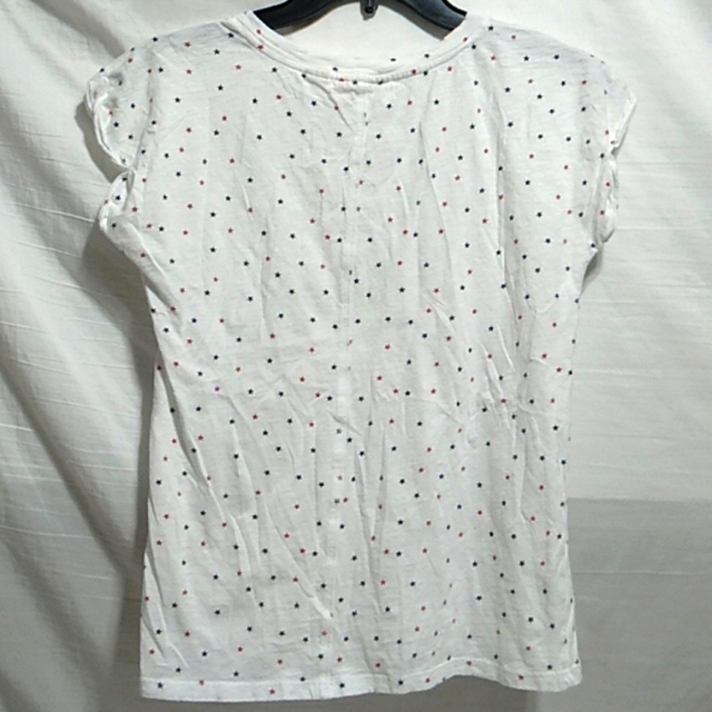 FINAL SALE! Christian Siriano V-Neck Star Print Tee Sz.S Like New - Picture 7 of 7